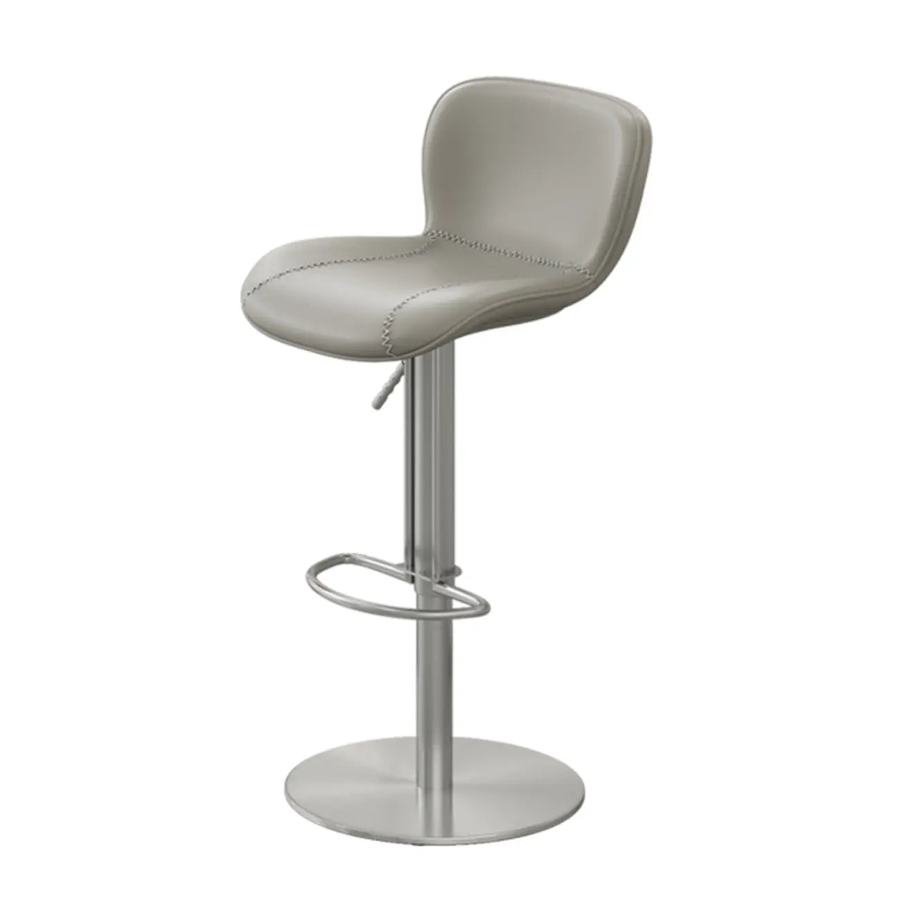 Modern Adjustable Leather Bar Stools Footrest for Kitchen