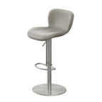 Modern Adjustable Leather Bar Stools Footrest for Kitchen