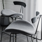 Modern Saddle Genuine Leather Low Back Bar Stool