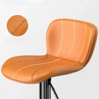 Modern Adjustable Leather Bar Stools Footrest for Kitchen