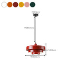 Designer White Layered Cake Iron Pendant Lamp for Living Room