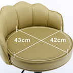 360¡ã Swivel Leather Bar Stool Counter Height