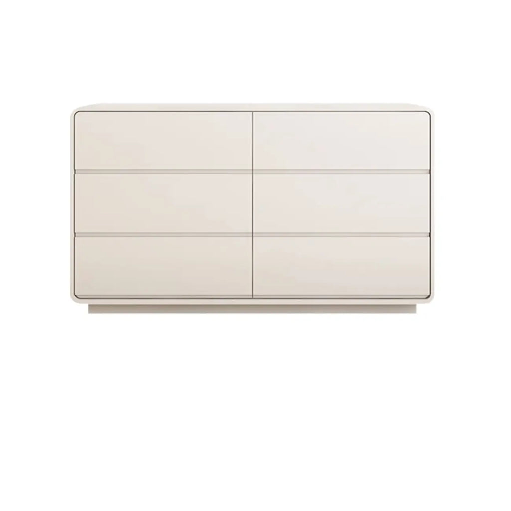 Elegant Pine Wood Double Dresser with Large Storage for Bedroom