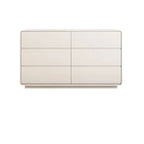 Elegant Pine Wood Double Dresser with Large Storage for Bedroom