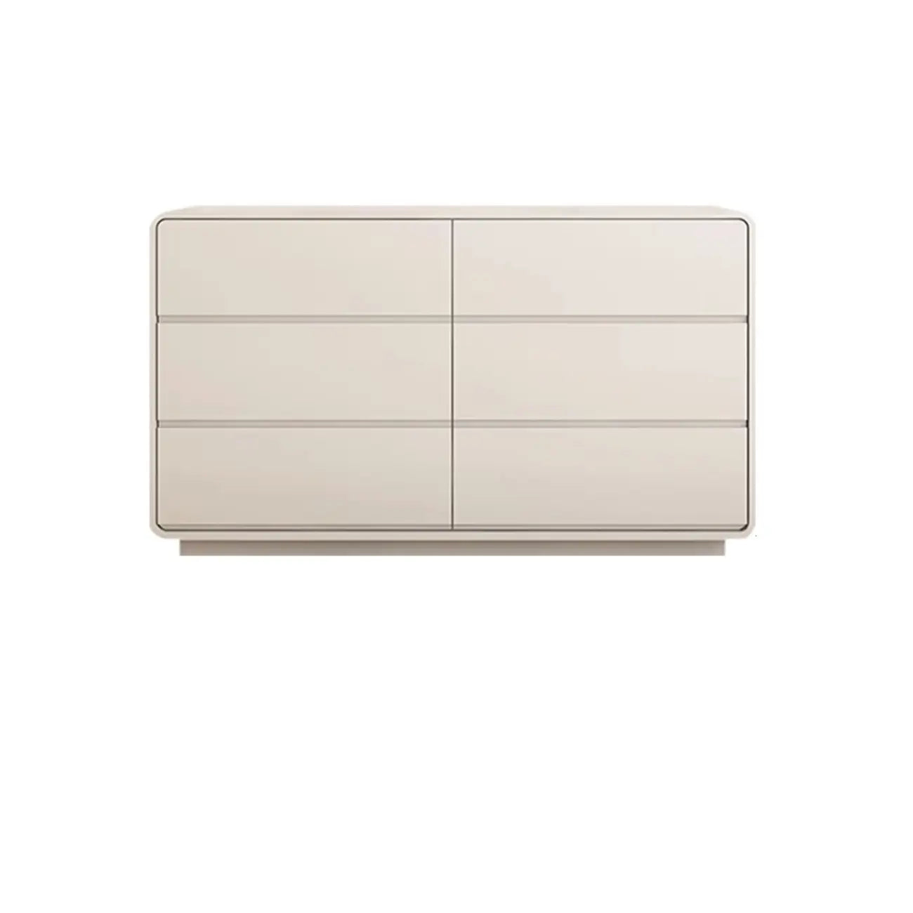 Elegant Pine Wood Double Dresser with Large Storage for Bedroom