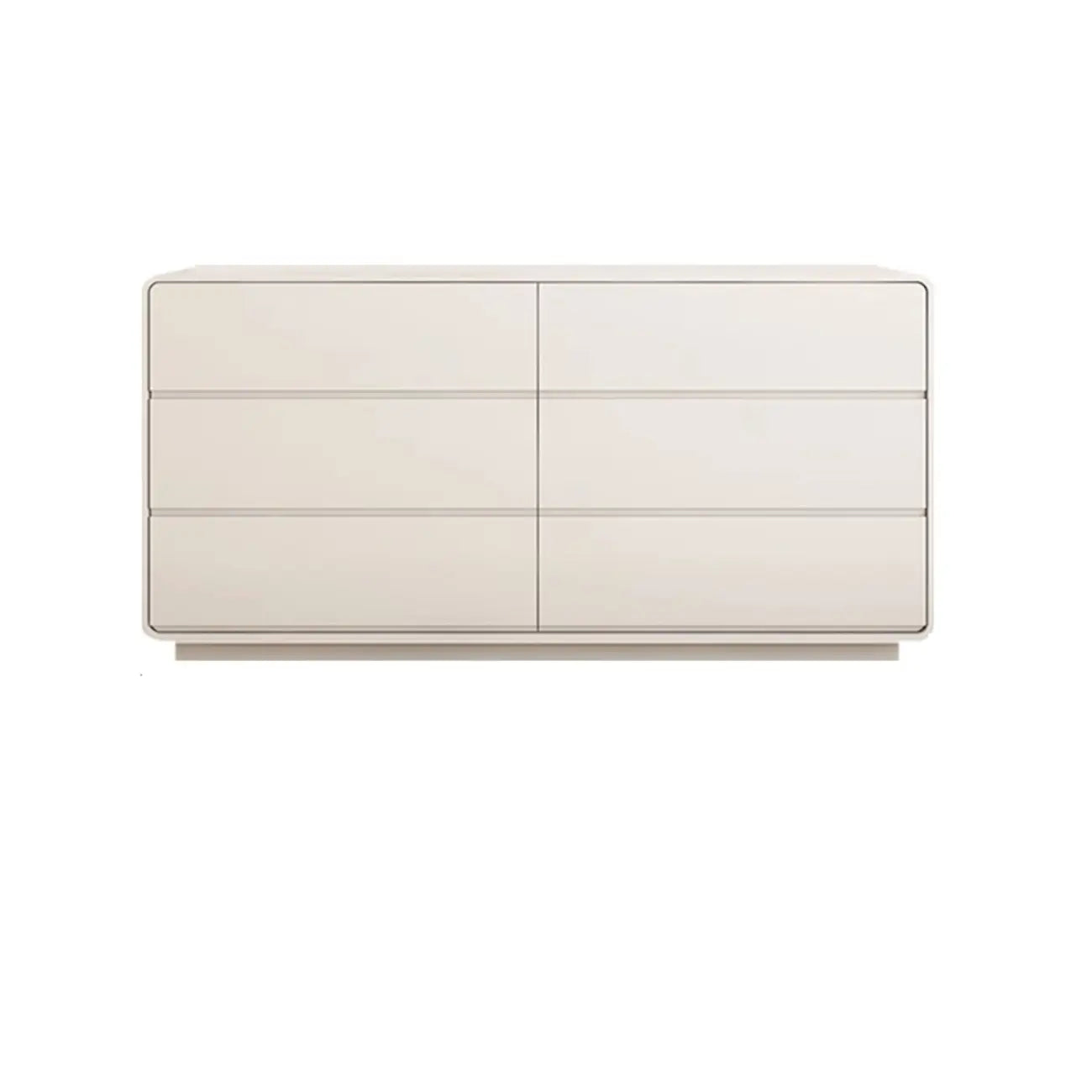 Elegant Pine Wood Double Dresser with Large Storage for Bedroom