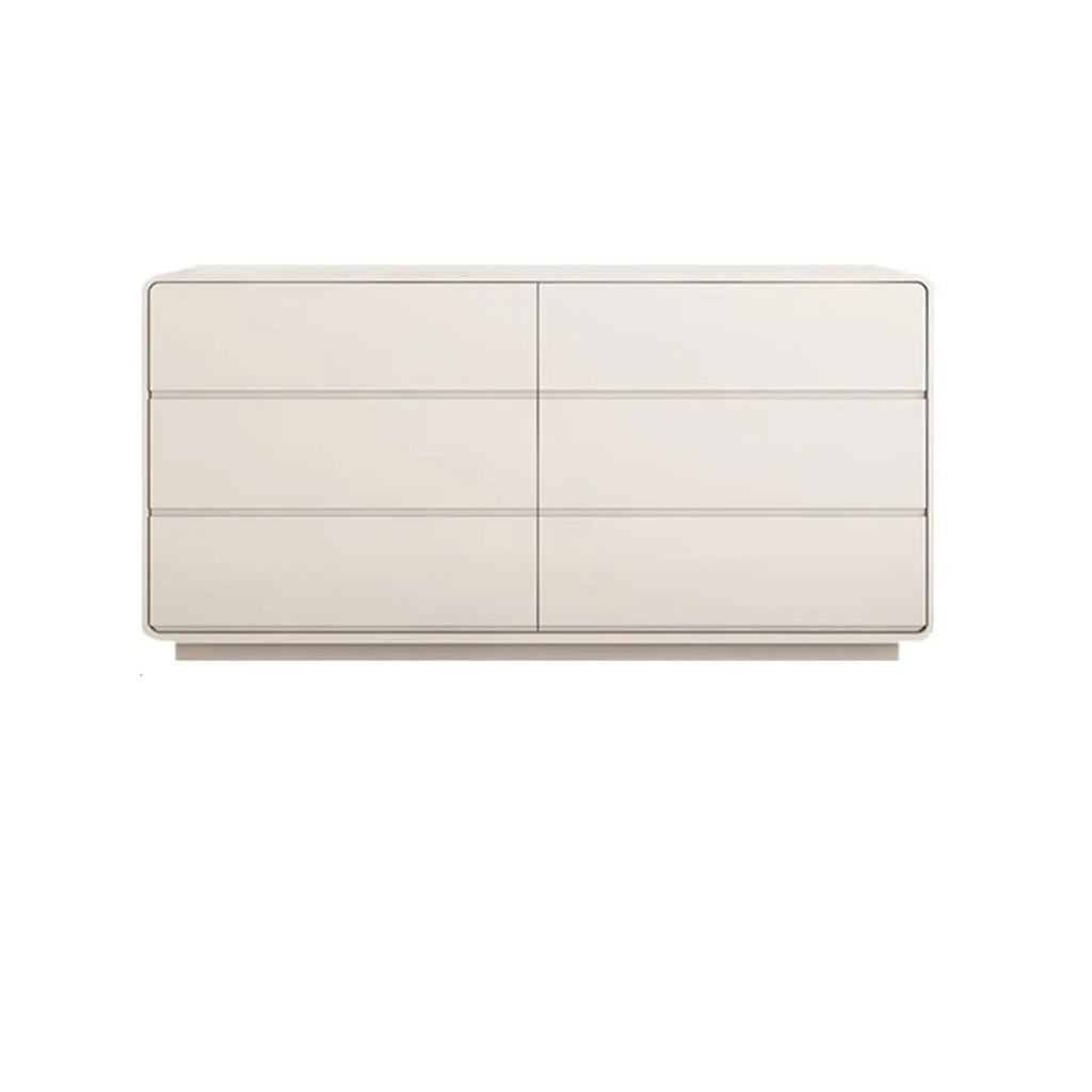 Elegant Pine Wood Double Dresser with Large Storage for Bedroom