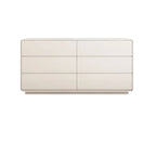 Elegant Pine Wood Double Dresser with Large Storage for Bedroom