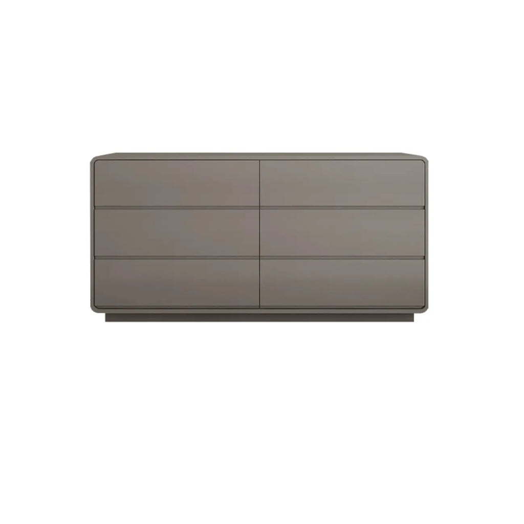Elegant Pine Wood Double Dresser with Large Storage for Bedroom
