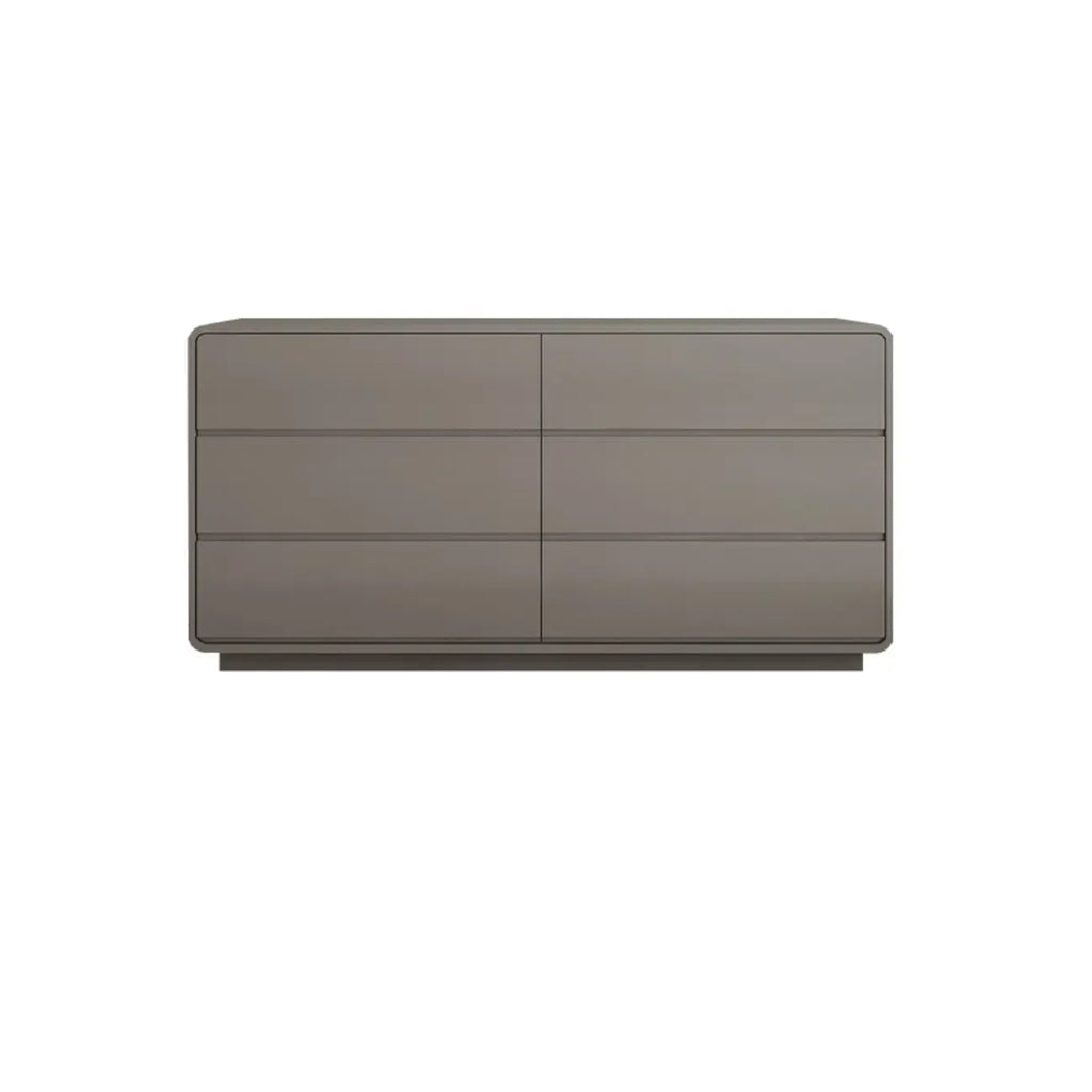 Elegant Pine Wood Double Dresser with Large Storage for Bedroom