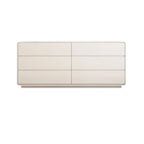 Elegant Pine Wood Double Dresser with Large Storage for Bedroom