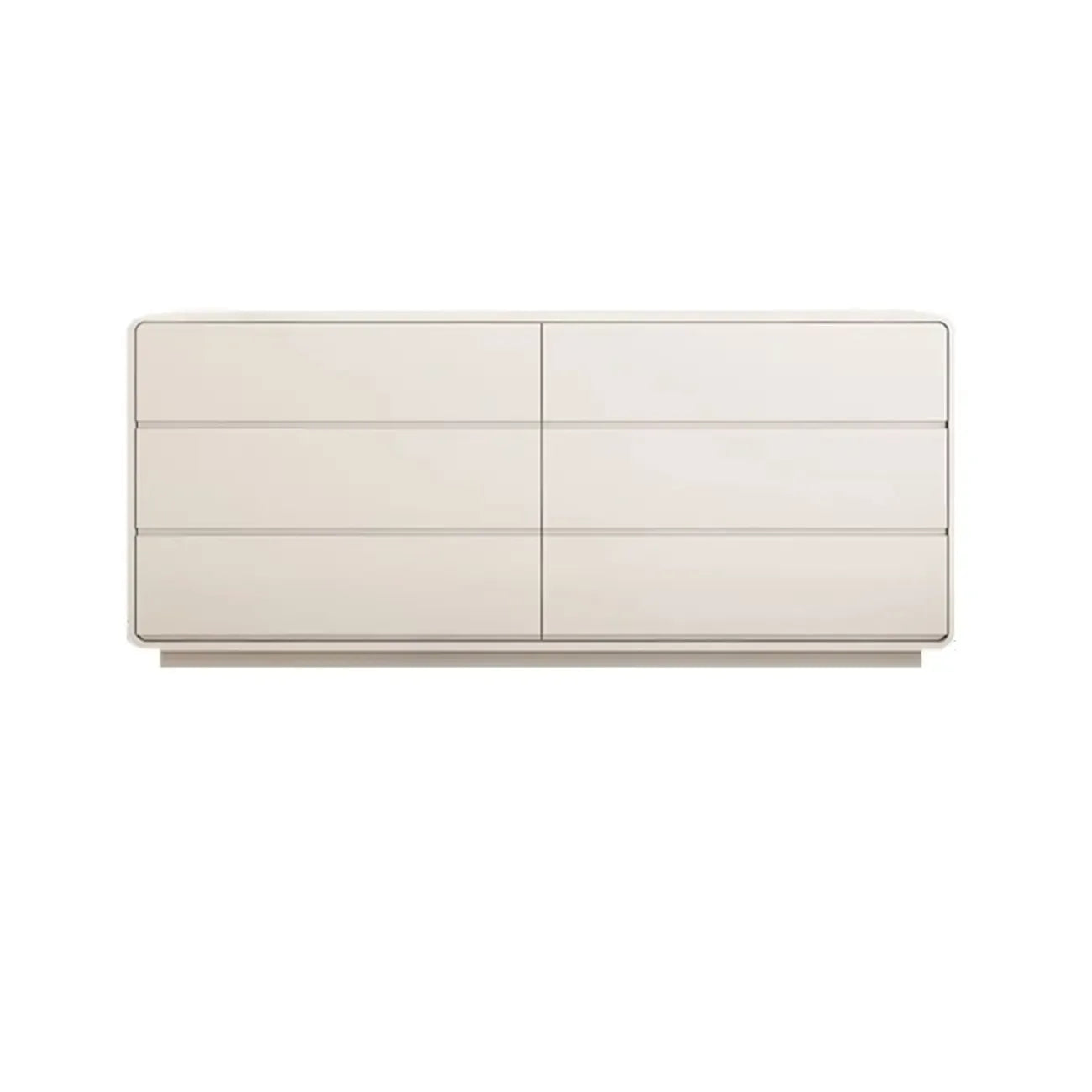 Elegant Pine Wood Double Dresser with Large Storage for Bedroom