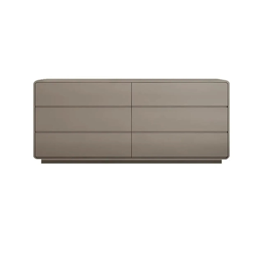 Elegant Pine Wood Double Dresser with Large Storage for Bedroom