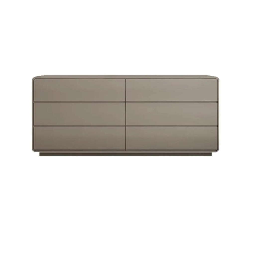 Elegant Pine Wood Double Dresser with Large Storage for Bedroom