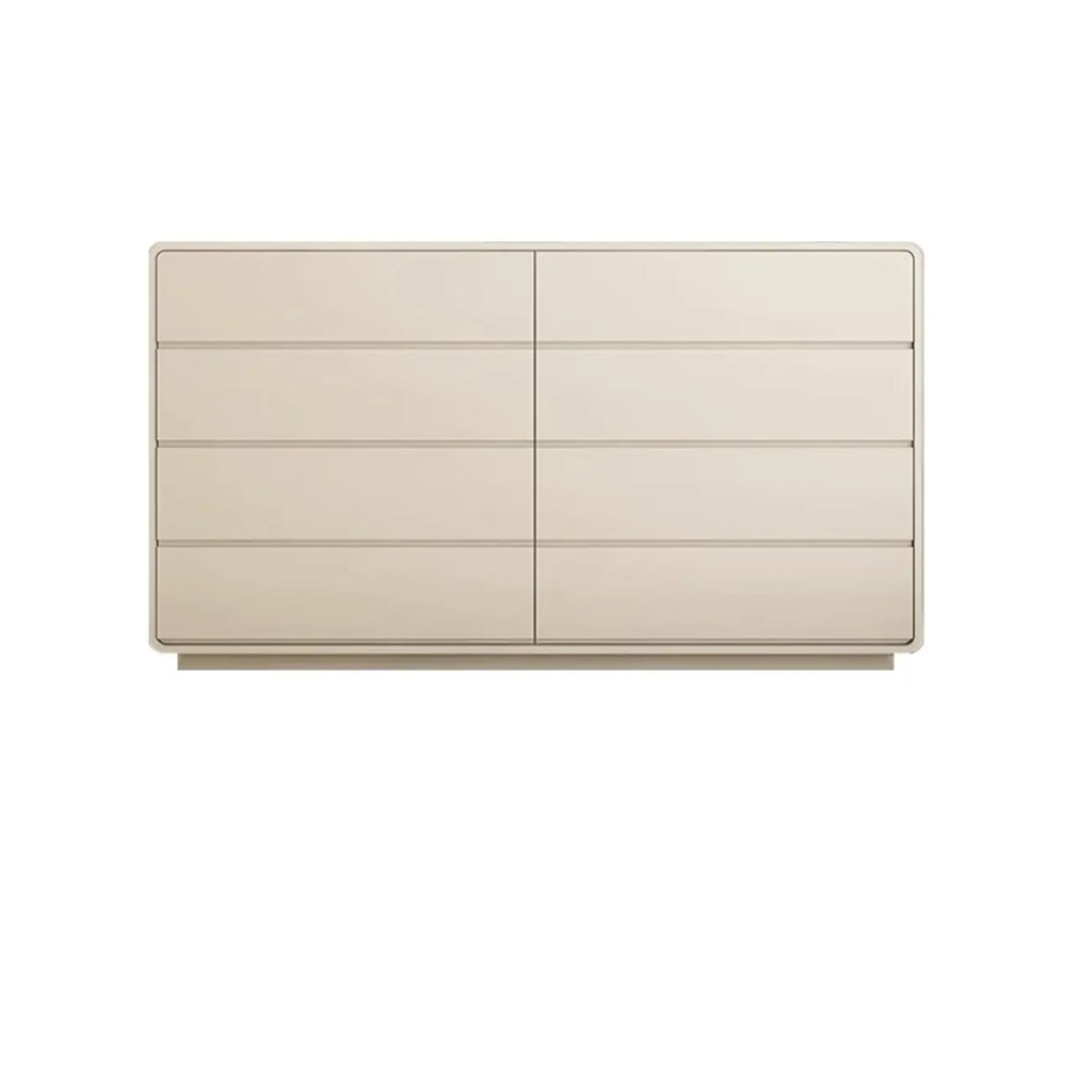 Elegant Pine Wood Double Dresser with Large Storage for Bedroom