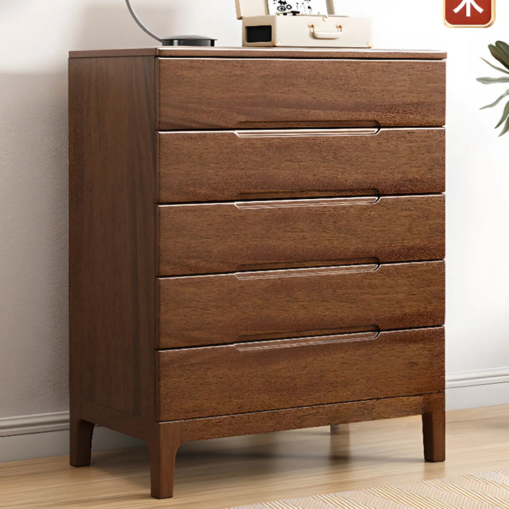 Contemporary Wooden Dresser with 5-Drawers