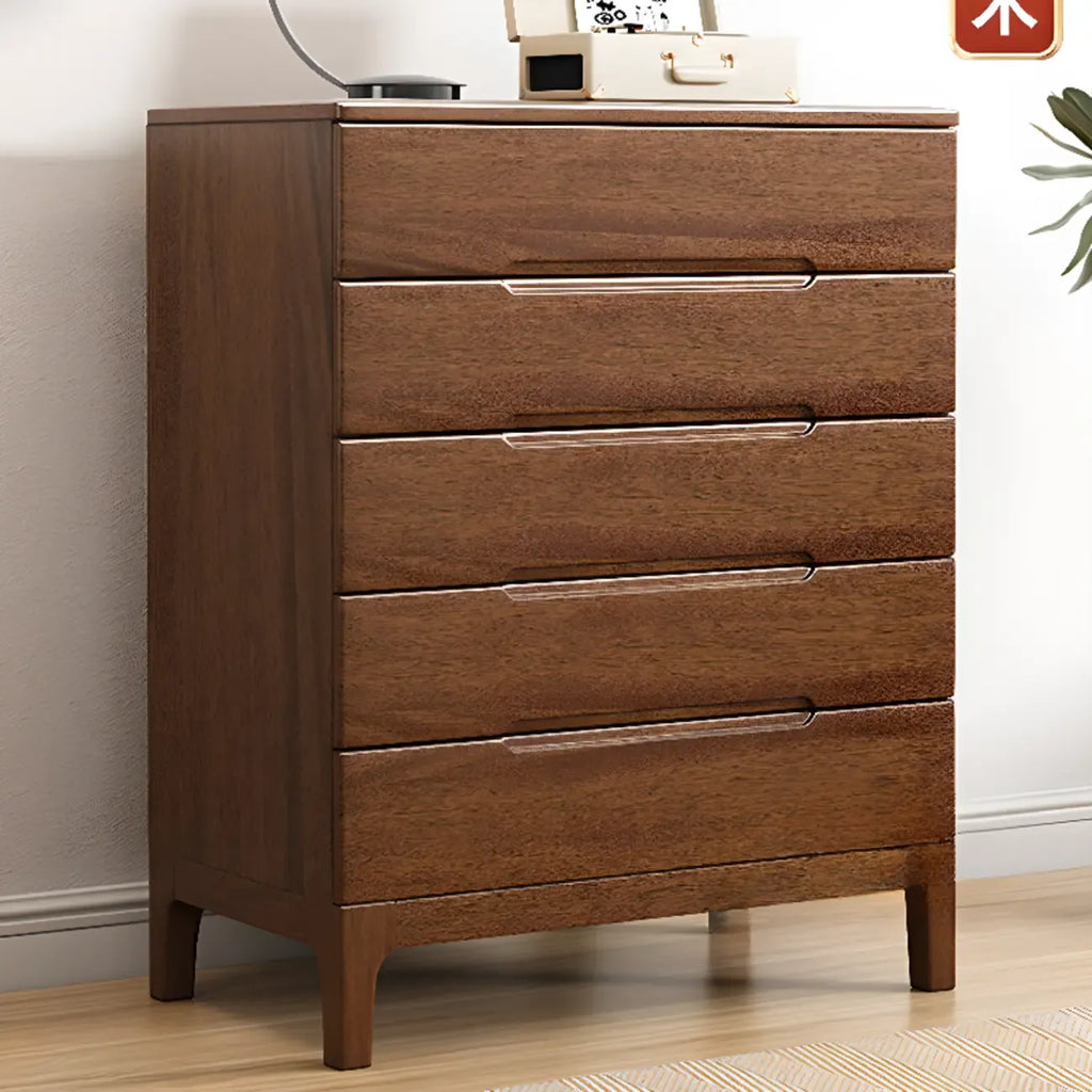 Contemporary Wooden Dresser with 5-Drawers