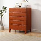 Contemporary Wooden Dresser with 5-Drawers