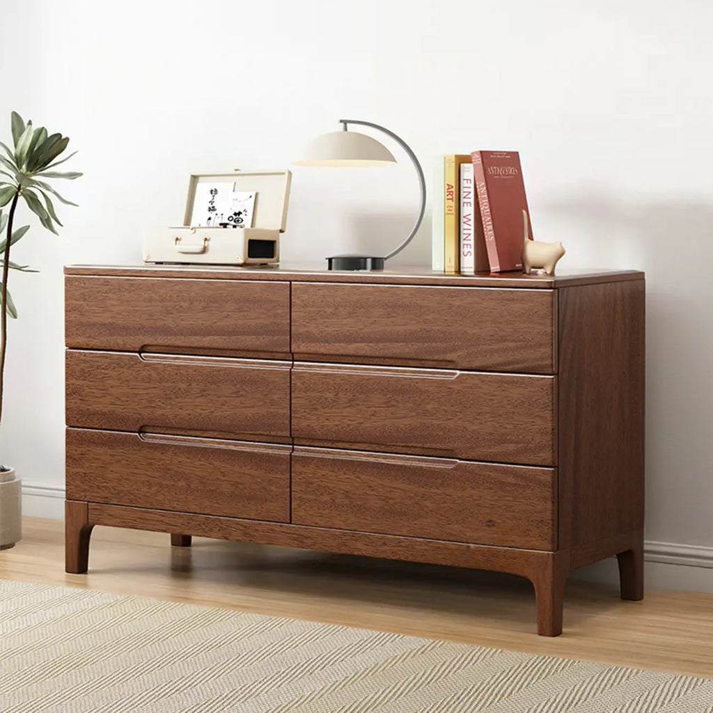 Contemporary Wooden Dresser with 5-Drawers