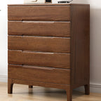 Contemporary Wooden Dresser with 5-Drawers