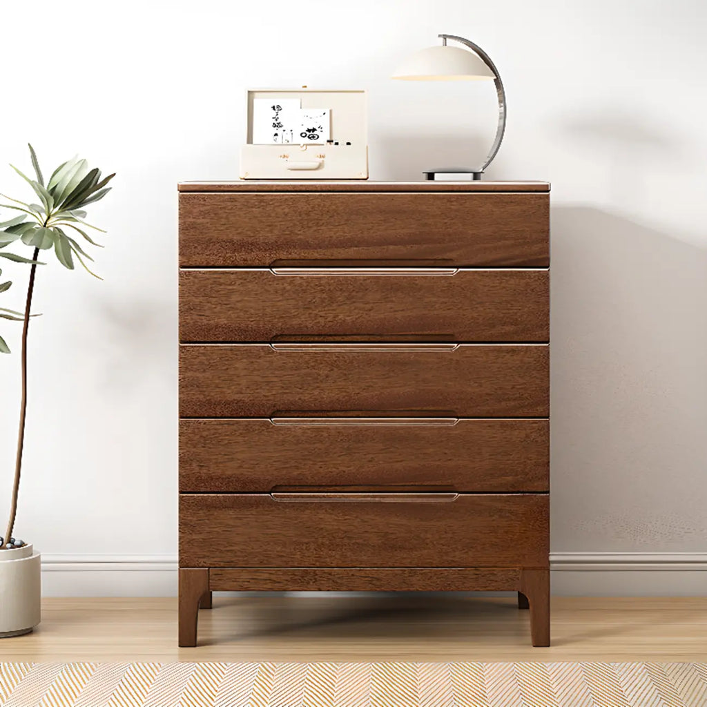 Contemporary Wooden Dresser with 5-Drawers