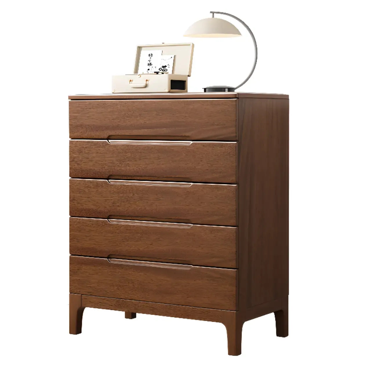 Contemporary Wooden Dresser with 5-Drawers