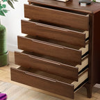 Contemporary Wooden Dresser with 5-Drawers