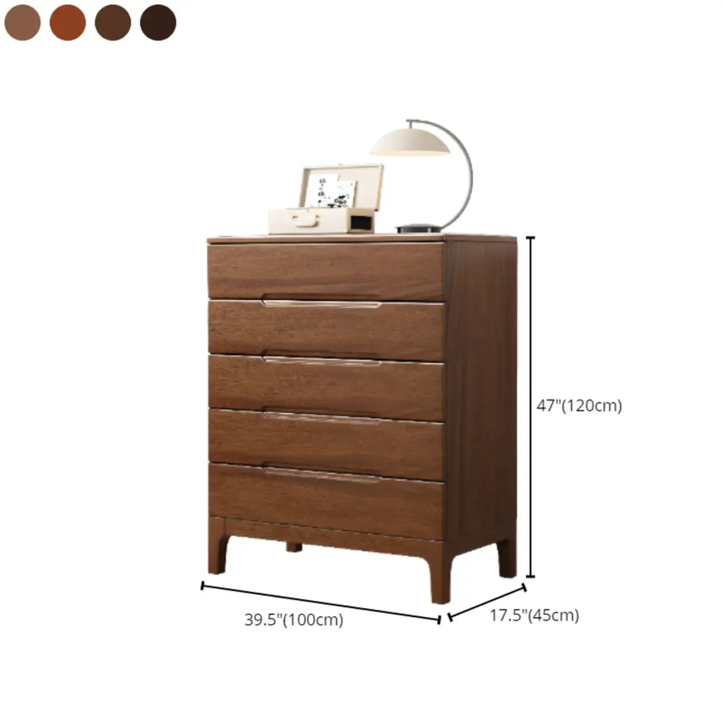 Contemporary Wooden Dresser with 5-Drawers