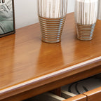 Classic Rubberwood Double Dresser with 9-Drawers