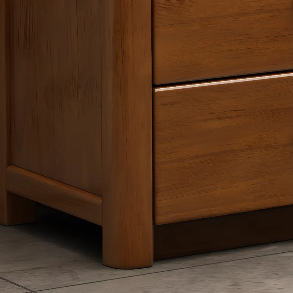 Classic Rubberwood Double Dresser with 9-Drawers