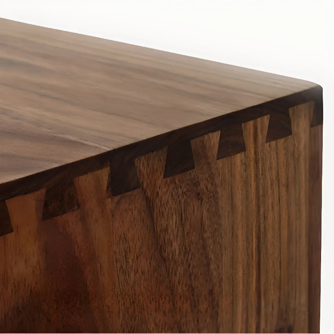 Elegant Cherry Wood Double Dresser with 5-Drawers for Bedroom