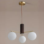 Minimalist Adjustable Globe Pendant Light with White Shade