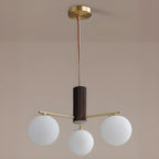 Minimalist Adjustable Globe Pendant Light with White Shade