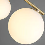 Minimalist Adjustable Globe Pendant Light with White Shade