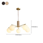 Minimalist Adjustable Globe Pendant Light with White Shade
