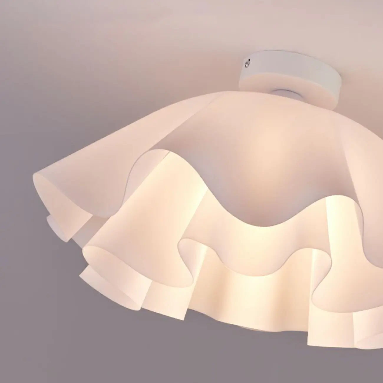 Elegant Acrylic Semi Flush Ceiling Light Fixture for Living Room