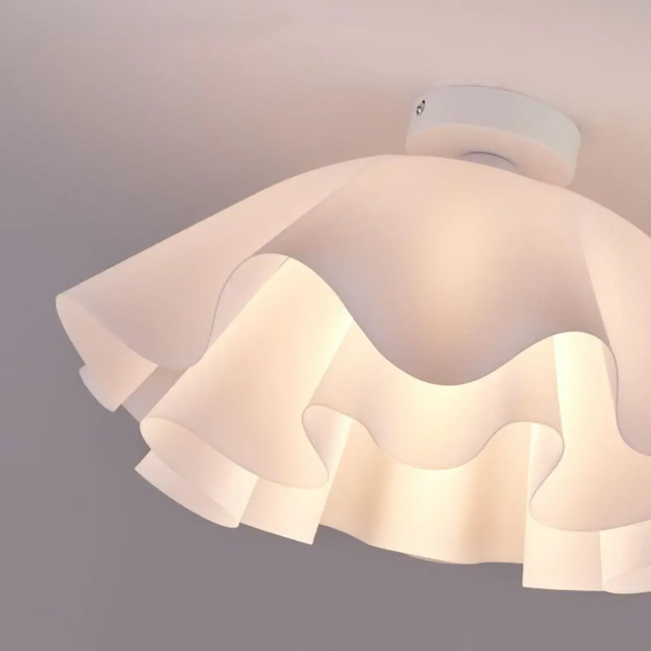 Elegant Acrylic Semi Flush Ceiling Light Fixture for Living Room