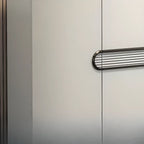 Dark Gray Wood Hallway Shoe Storage Cabinet