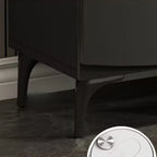 Dark Gray Wood Hallway Shoe Storage Cabinet