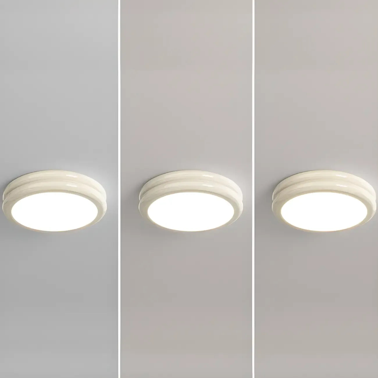 Dimmable Circular Flush LED Ceiling Light for Living Room