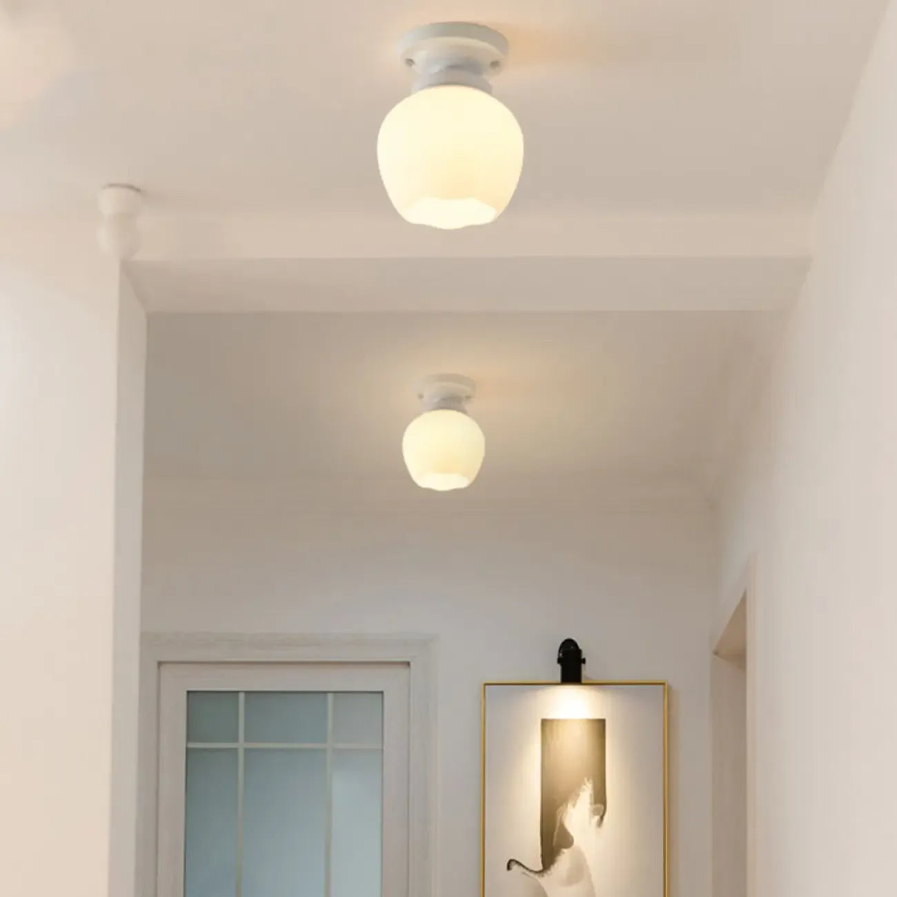 Elegant Flower Shape Ceiling Light for Entrance Illumination