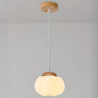 Glam Pumpkin Shape Pendant Light with Adjustable Hanging
