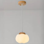 Glam Pumpkin Shape Pendant Light with Adjustable Hanging