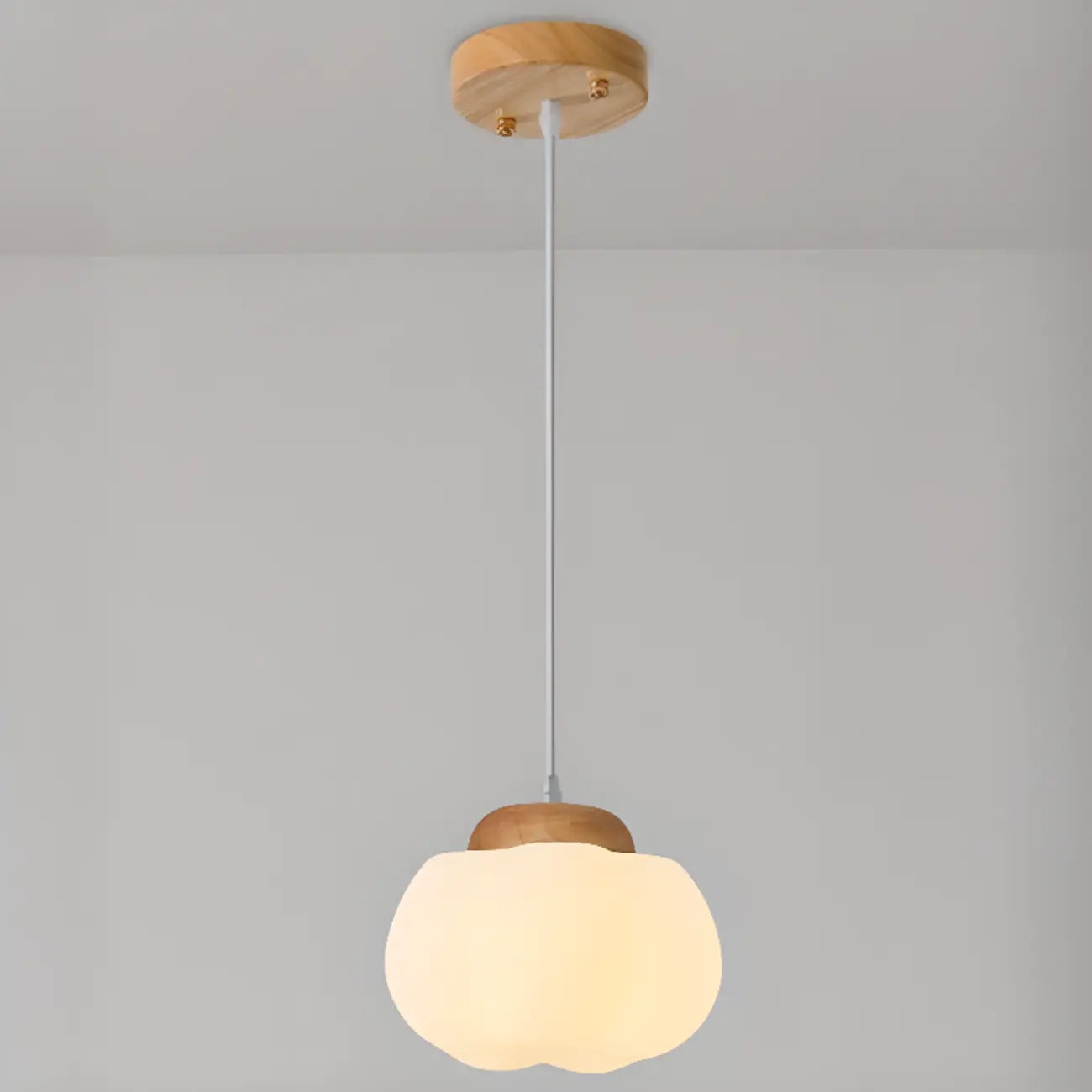 Glam Pumpkin Shape Pendant Light with Adjustable Hanging