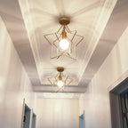Creative Iron LED Semi Flush Lamp Fixture for Indoor Lighting