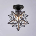 Creative Iron LED Semi Flush Lamp Fixture for Indoor Lighting