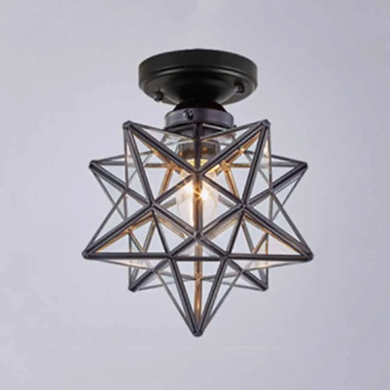 Creative Iron LED Semi Flush Lamp Fixture for Indoor Lighting