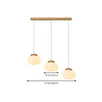 Glam Pumpkin Shape Pendant Light with Adjustable Hanging