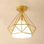 Creative Iron LED Semi Flush Lamp Fixture for Indoor Lighting