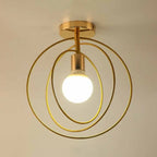 Creative Iron LED Semi Flush Lamp Fixture for Indoor Lighting